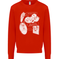 Storage Evolution HD Drive USB Stick CD Kids Sweatshirt Jumper Bright Red
