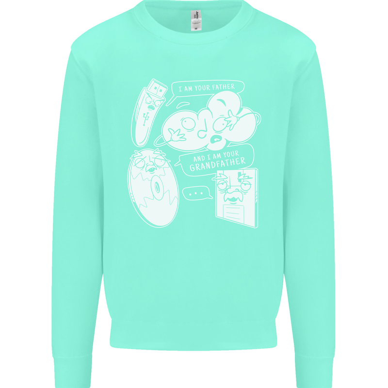 Storage Evolution HD Drive USB Stick CD Kids Sweatshirt Jumper Peppermint