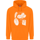 Storage Evolution HD Drive USB Stick CD Mens 80% Cotton Hoodie Orange
