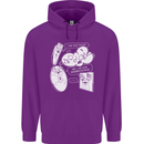 Storage Evolution HD Drive USB Stick CD Mens 80% Cotton Hoodie Purple