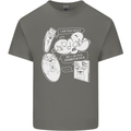 Storage Evolution HD Drive USB Stick CD Mens Cotton T-Shirt Tee Top Charcoal