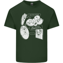 Storage Evolution HD Drive USB Stick CD Mens Cotton T-Shirt Tee Top Forest Green