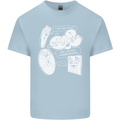 Storage Evolution HD Drive USB Stick CD Mens Cotton T-Shirt Tee Top Light Blue