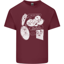 Storage Evolution HD Drive USB Stick CD Mens Cotton T-Shirt Tee Top Maroon