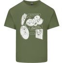 Storage Evolution HD Drive USB Stick CD Mens Cotton T-Shirt Tee Top Military Green