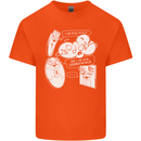Storage Evolution HD Drive USB Stick CD Mens Cotton T-Shirt Tee Top Orange