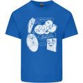 Storage Evolution HD Drive USB Stick CD Mens Cotton T-Shirt Tee Top Royal Blue