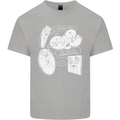 Storage Evolution HD Drive USB Stick CD Mens Cotton T-Shirt Tee Top Sports Grey