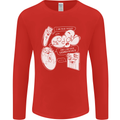 Storage Evolution HD Drive USB Stick CD Mens Long Sleeve T-Shirt Red