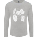 Storage Evolution HD Drive USB Stick CD Mens Long Sleeve T-Shirt Sports Grey