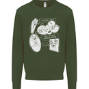 Storage Evolution HD Drive USB Stick CD Mens Sweatshirt Jumper Forest Green