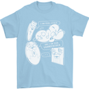 Storage Evolution HD Drive USB Stick CD Mens T-Shirt 100% Cotton Light Blue