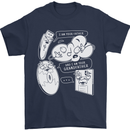 Storage Evolution HD Drive USB Stick CD Mens T-Shirt 100% Cotton Navy Blue