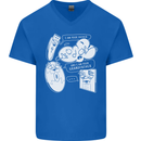 Storage Evolution HD Drive USB Stick CD Mens V-Neck Cotton T-Shirt Royal Blue