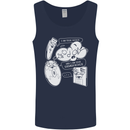 Storage Evolution HD Drive USB Stick CD Mens Vest Tank Top Navy Blue