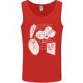 Storage Evolution HD Drive USB Stick CD Mens Vest Tank Top Red