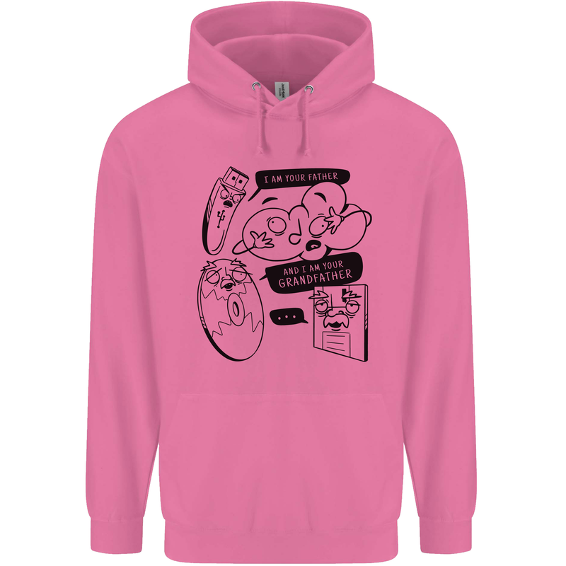 Storage Evolution HD Drive USB Stick CD Retro Childrens Kids Hoodie Azalea