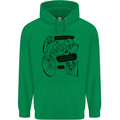 Storage Evolution HD Drive USB Stick CD Retro Childrens Kids Hoodie Irish Green