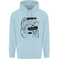 Storage Evolution HD Drive USB Stick CD Retro Childrens Kids Hoodie Light Blue