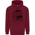 Storage Evolution HD Drive USB Stick CD Retro Childrens Kids Hoodie Maroon