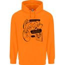 Storage Evolution HD Drive USB Stick CD Retro Childrens Kids Hoodie Orange