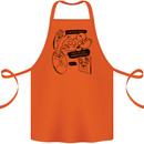 Storage Evolution HD Drive USB Stick CD Retro Cotton Apron 100% Organic Orange
