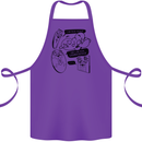 Storage Evolution HD Drive USB Stick CD Retro Cotton Apron 100% Organic Purple