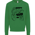 Storage Evolution HD Drive USB Stick CD Retro Kids Sweatshirt Jumper Irish Green
