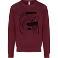 Storage Evolution HD Drive USB Stick CD Retro Kids Sweatshirt Jumper Maroon