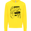 Storage Evolution HD Drive USB Stick CD Retro Kids Sweatshirt Jumper Yellow