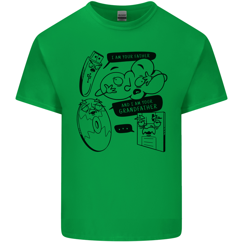 Storage Evolution HD Drive USB Stick CD Retro Kids T-Shirt Childrens Irish Green