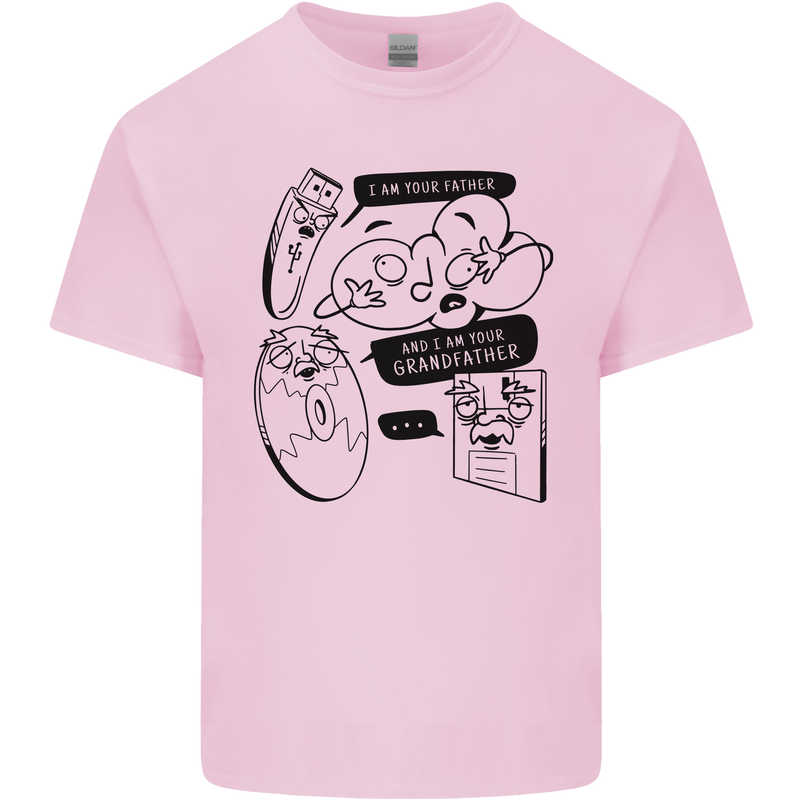 Storage Evolution HD Drive USB Stick CD Retro Kids T-Shirt Childrens Light Pink