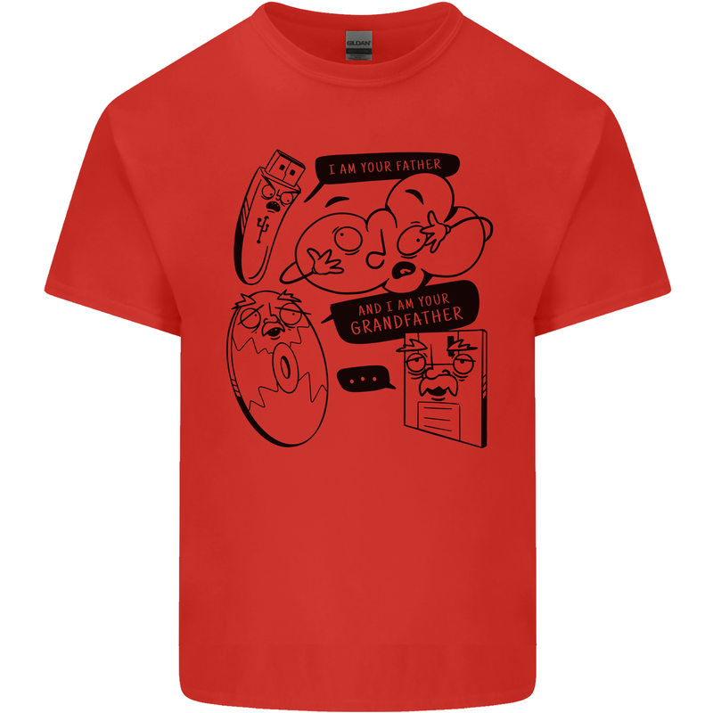 Storage Evolution HD Drive USB Stick CD Retro Kids T-Shirt Childrens Red