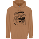 Storage Evolution HD Drive USB Stick CD Retro Mens 80% Cotton Hoodie Caramel Latte