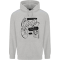 Storage Evolution HD Drive USB Stick CD Retro Mens 80% Cotton Hoodie Sports Grey
