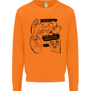 Storage Evolution HD Drive USB Stick CD Retro Mens Sweatshirt Jumper Orange