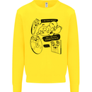 Storage Evolution HD Drive USB Stick CD Retro Mens Sweatshirt Jumper Yellow