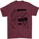 Storage Evolution HD Drive USB Stick CD Retro Mens T-Shirt 100% Cotton Maroon