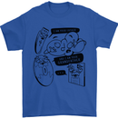 Storage Evolution HD Drive USB Stick CD Retro Mens T-Shirt 100% Cotton Royal Blue