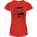 Storage Evolution HD Drive USB Stick CD Retro Womens Petite Cut T-Shirt Red