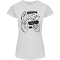 Storage Evolution HD Drive USB Stick CD Retro Womens Petite Cut T-Shirt White