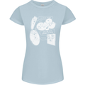 Storage Evolution HD Drive USB Stick CD Womens Petite Cut T-Shirt Light Blue