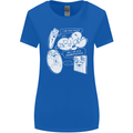 Storage Evolution HD Drive USB Stick CD Womens Wider Cut T-Shirt Royal Blue