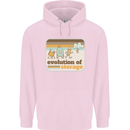 Storage Evolution Retro CD HD Drive USB Stick Childrens Kids Hoodie Light Pink