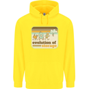 Storage Evolution Retro CD HD Drive USB Stick Childrens Kids Hoodie Yellow
