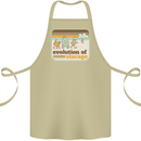 Storage Evolution Retro CD HD Drive USB Stick Cotton Apron 100% Organic Khaki