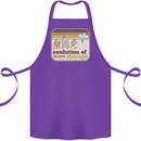 Storage Evolution Retro CD HD Drive USB Stick Cotton Apron 100% Organic Purple
