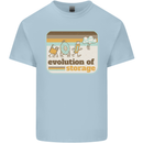 Storage Evolution Retro CD HD Drive USB Stick Kids T-Shirt Childrens Light Blue