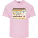 Storage Evolution Retro CD HD Drive USB Stick Kids T-Shirt Childrens Light Pink