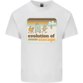 Storage Evolution Retro CD HD Drive USB Stick Kids T-Shirt Childrens White